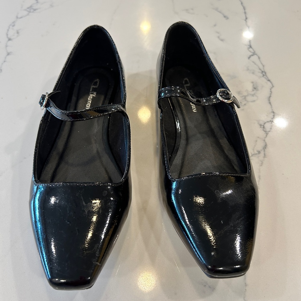 Black Mary Jane Flats